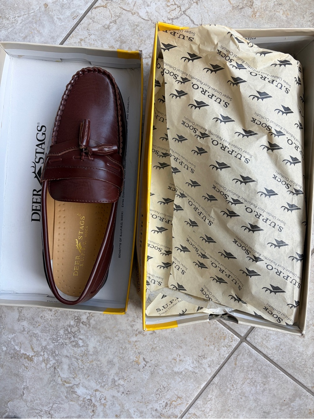 Deer Stags Men’s Tassel Loafer - Wine Brown